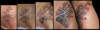Looking for unique Tattoos? Cherry Blossom Tree Coverup